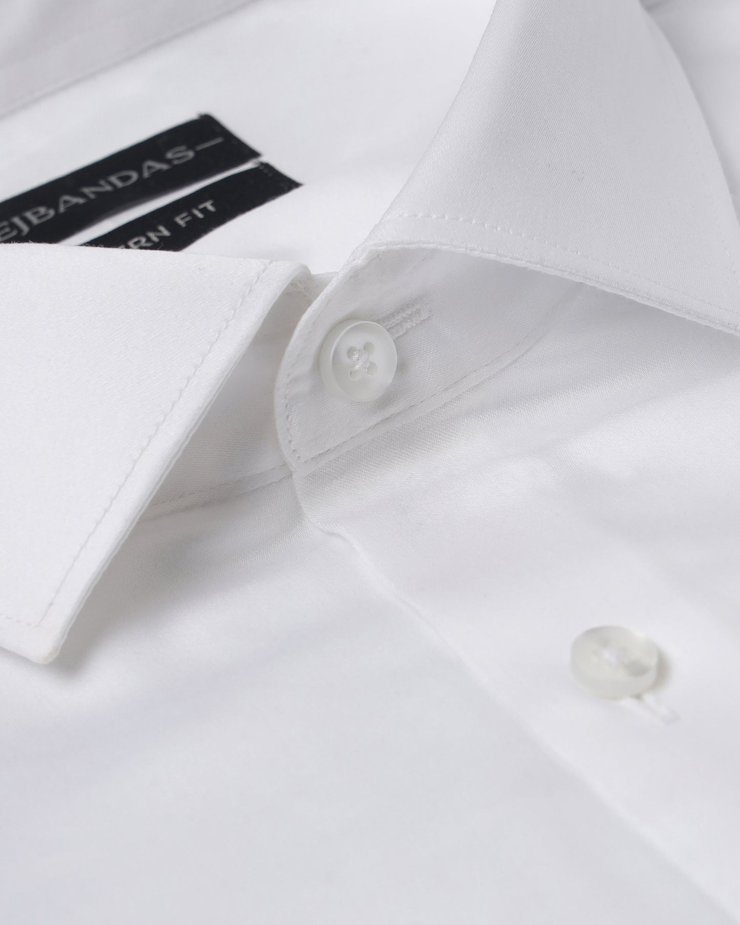THE PEARL WHITE GIZA SATIN SHIRT