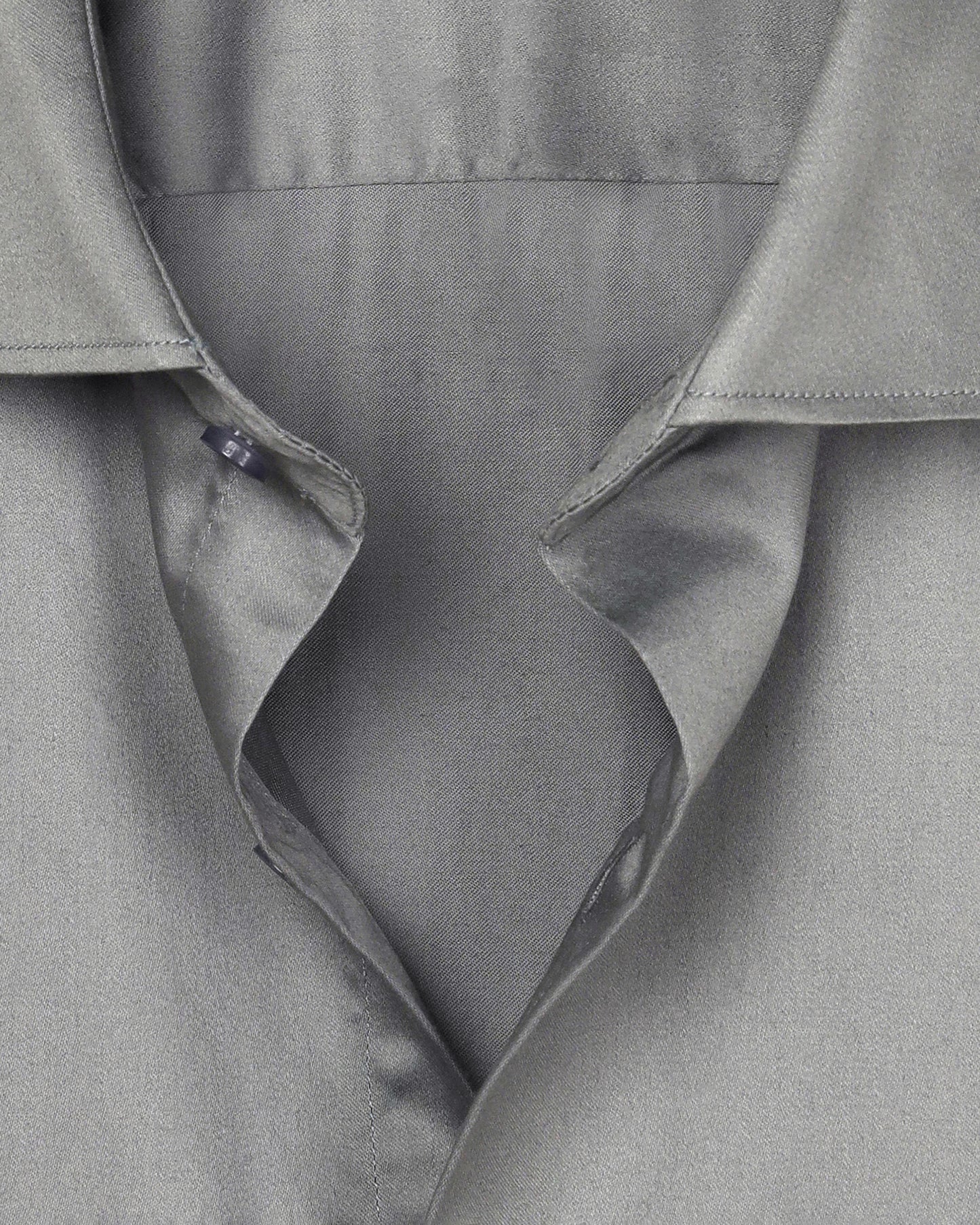 ASH GREY GIZA SATIN SHIRT