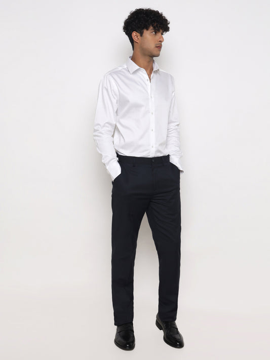 PEARL WHITE SATIN SHIRT