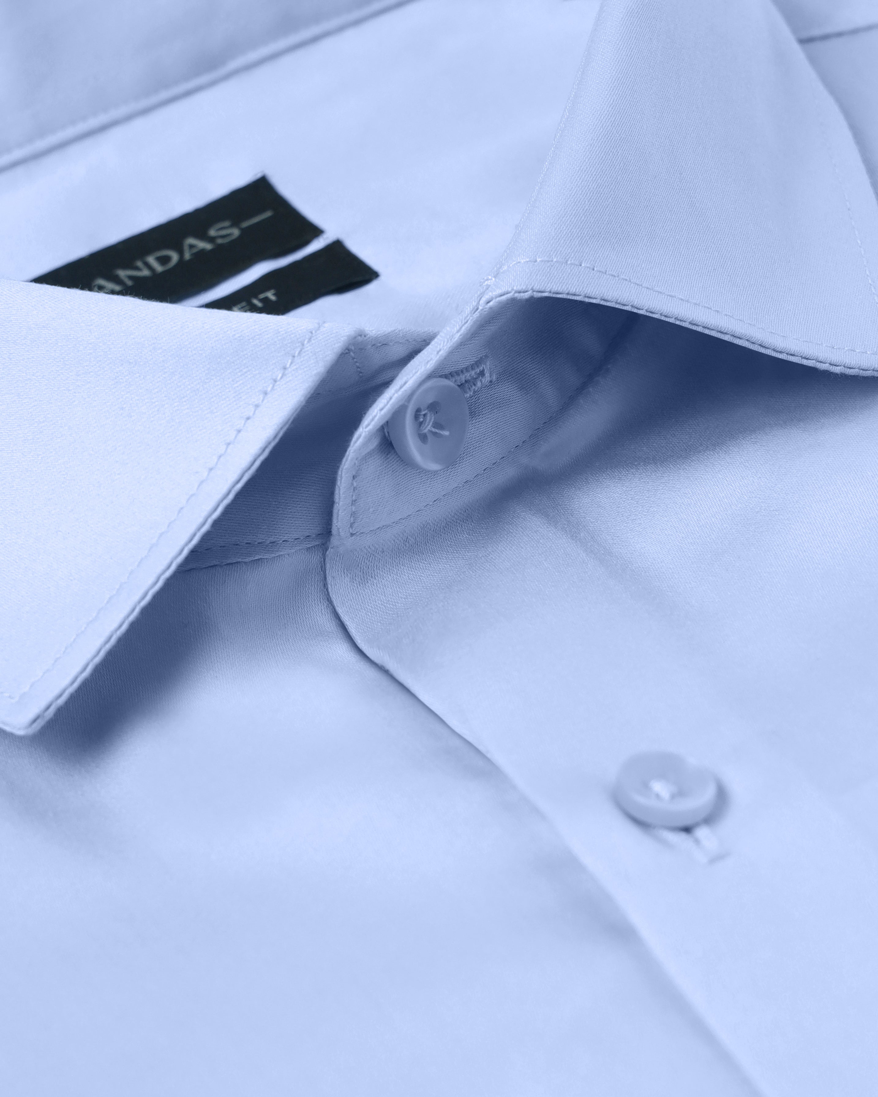 SKY BLUE GIZA SATIN SHIRT