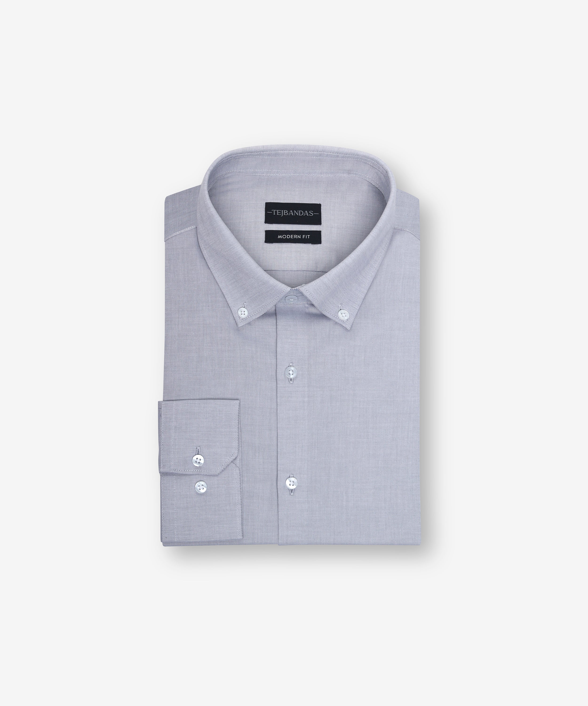 THE STONE GREY BUTTON-DOWN SHIRT