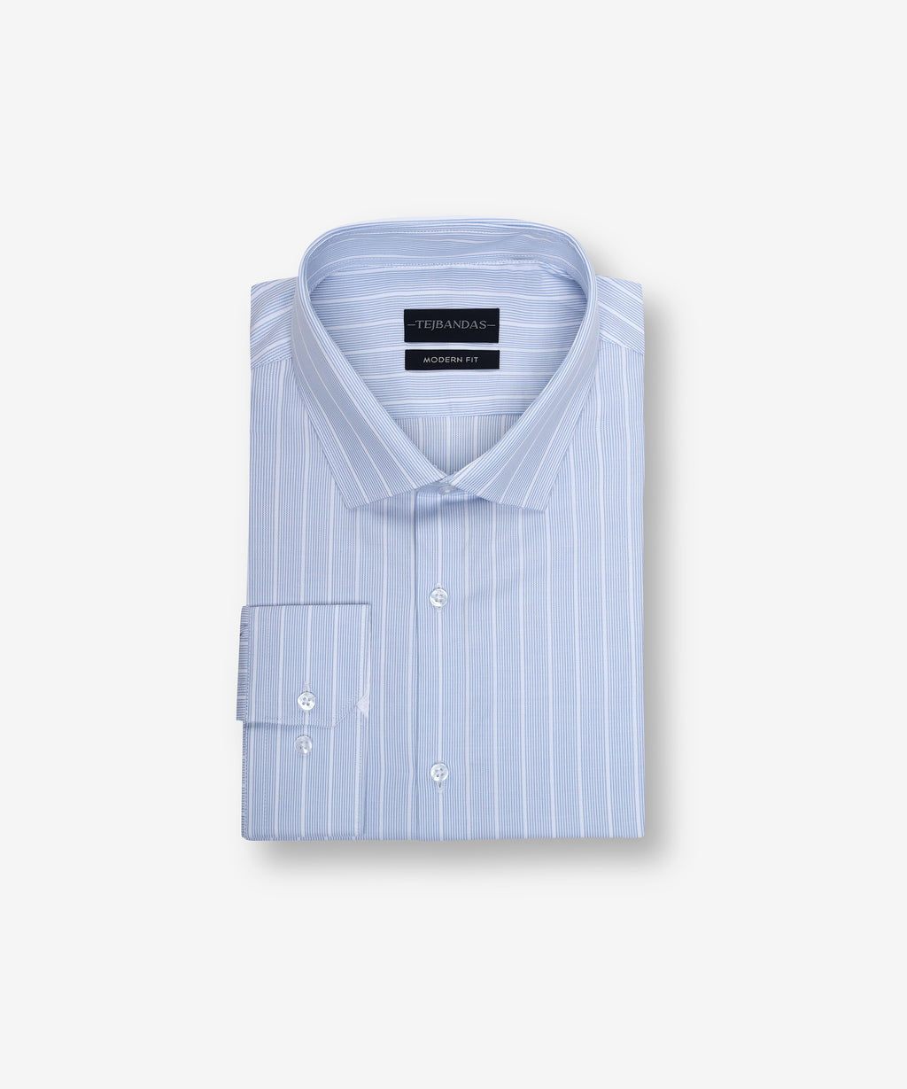 PASTEL BLUE STRIPED SHIRT