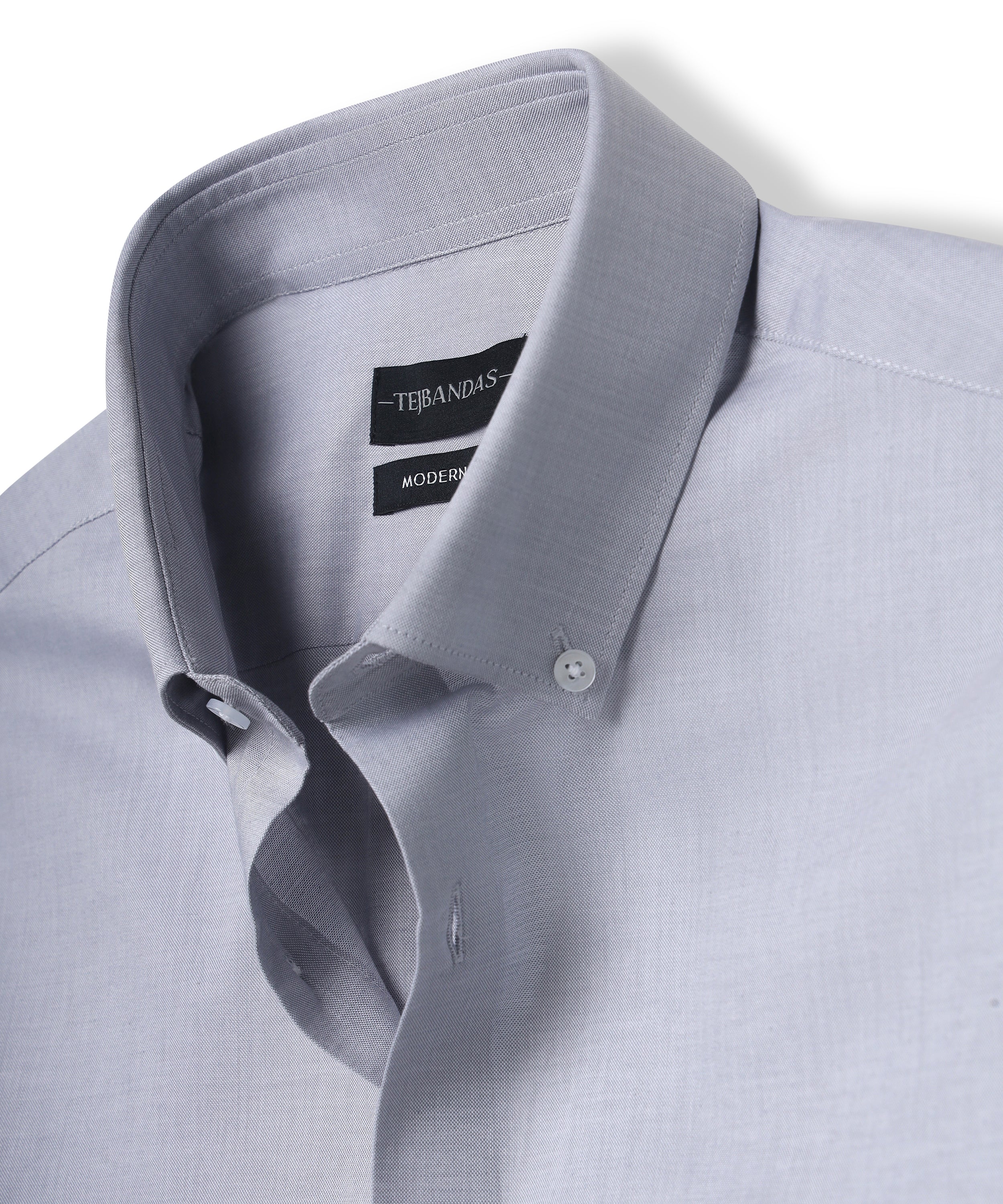 THE STONE GREY BUTTON-DOWN SHIRT