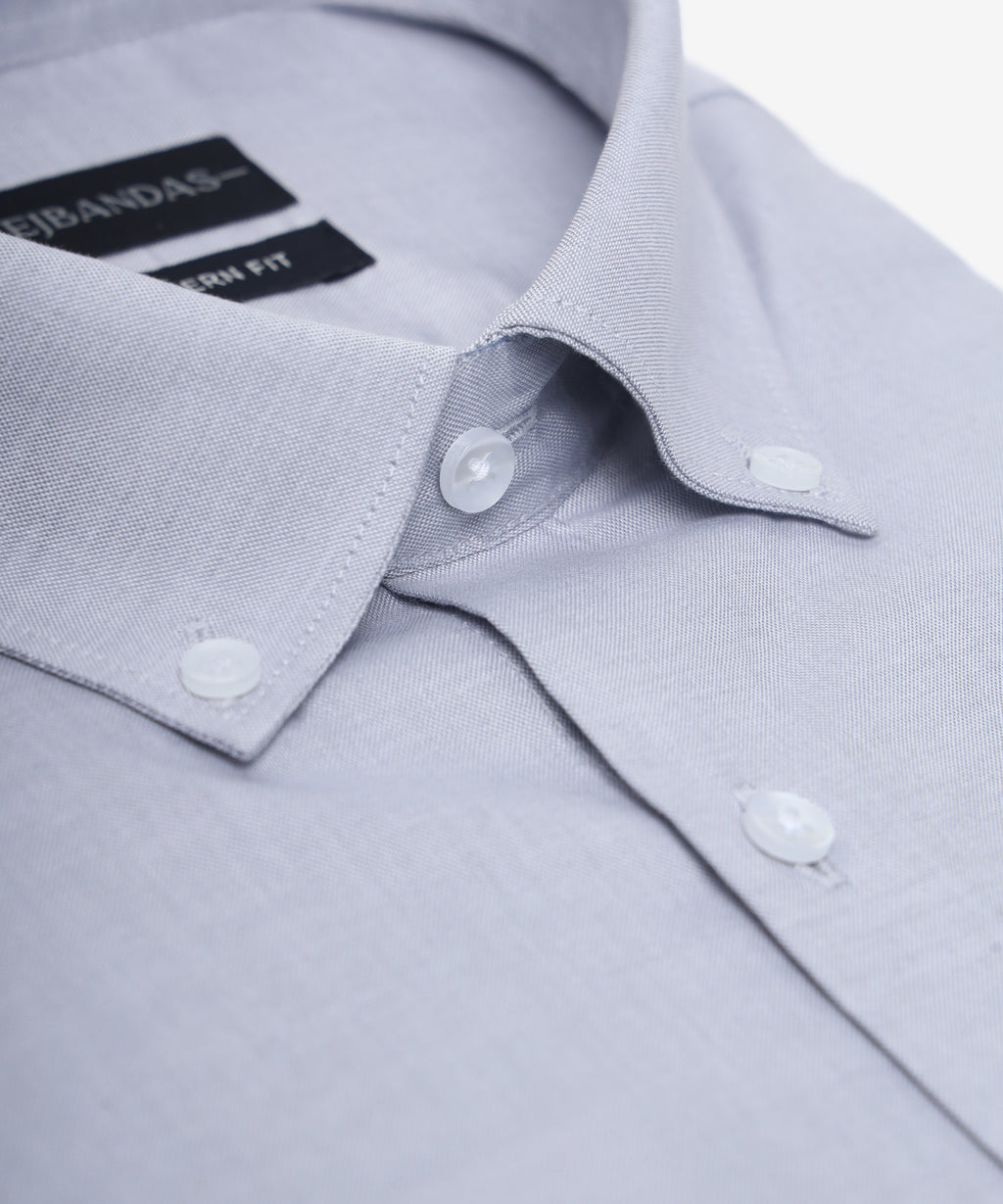 THE STONE GREY BUTTON-DOWN SHIRT