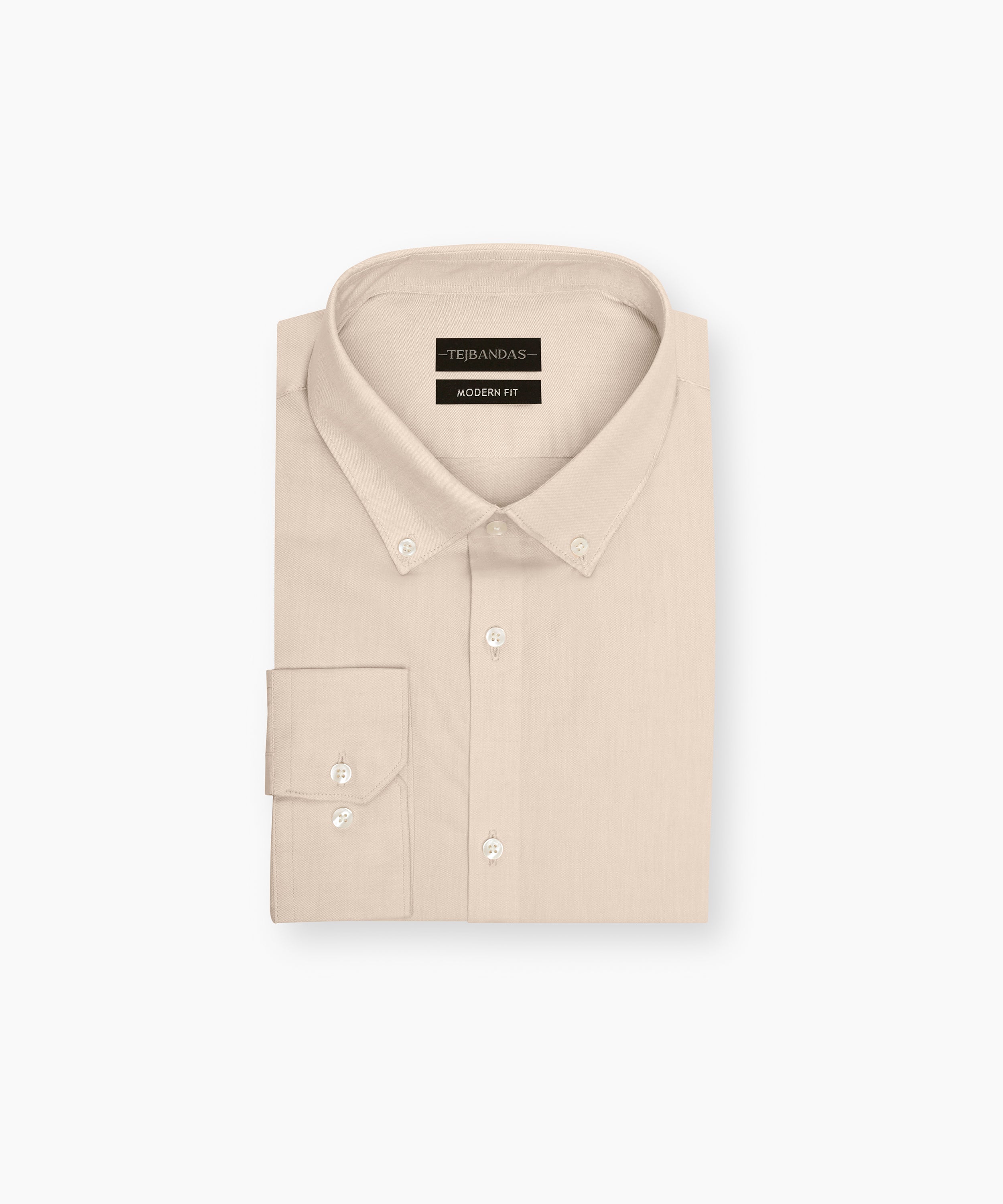 THE SAND BEIGE BUTTON DOWN SHIRT