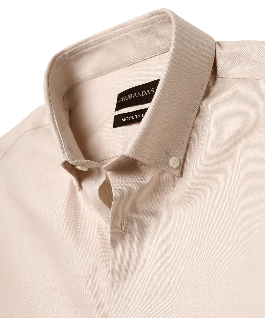 THE SAND BEIGE BUTTON DOWN SHIRT