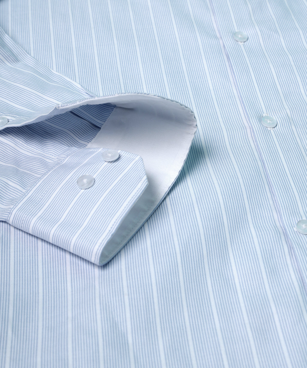 PASTEL BLUE STRIPED SHIRT