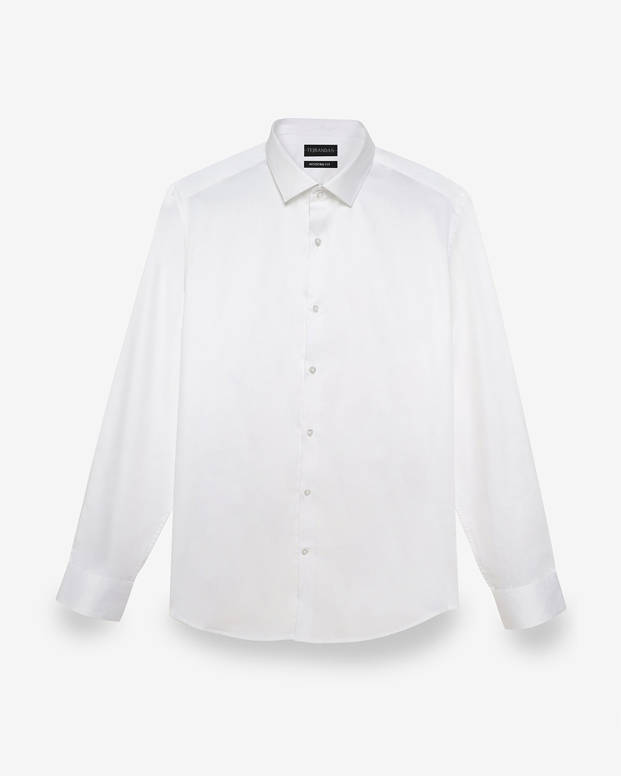 THE PEARL WHITE GIZA SATIN SHIRT