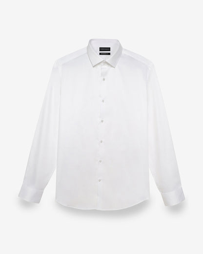 PEARL WHITE SATIN SHIRT
