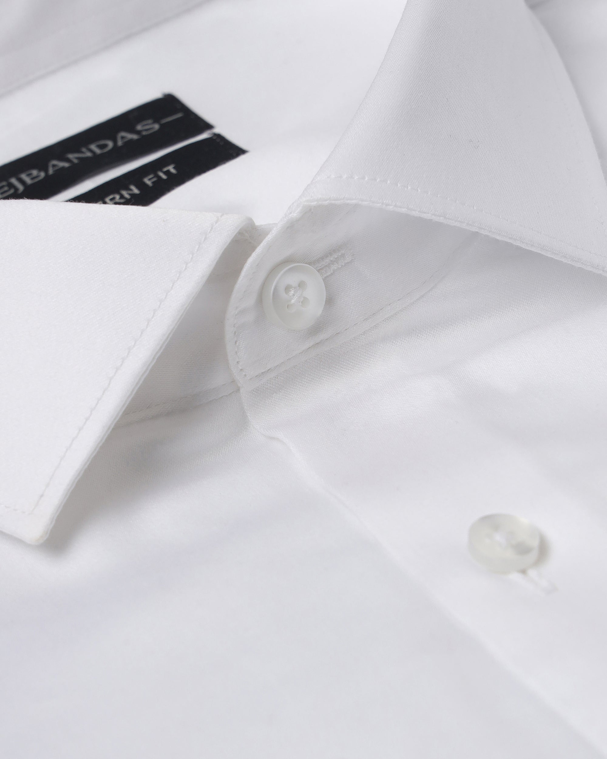 THE PEARL WHITE GIZA SATIN SHIRT