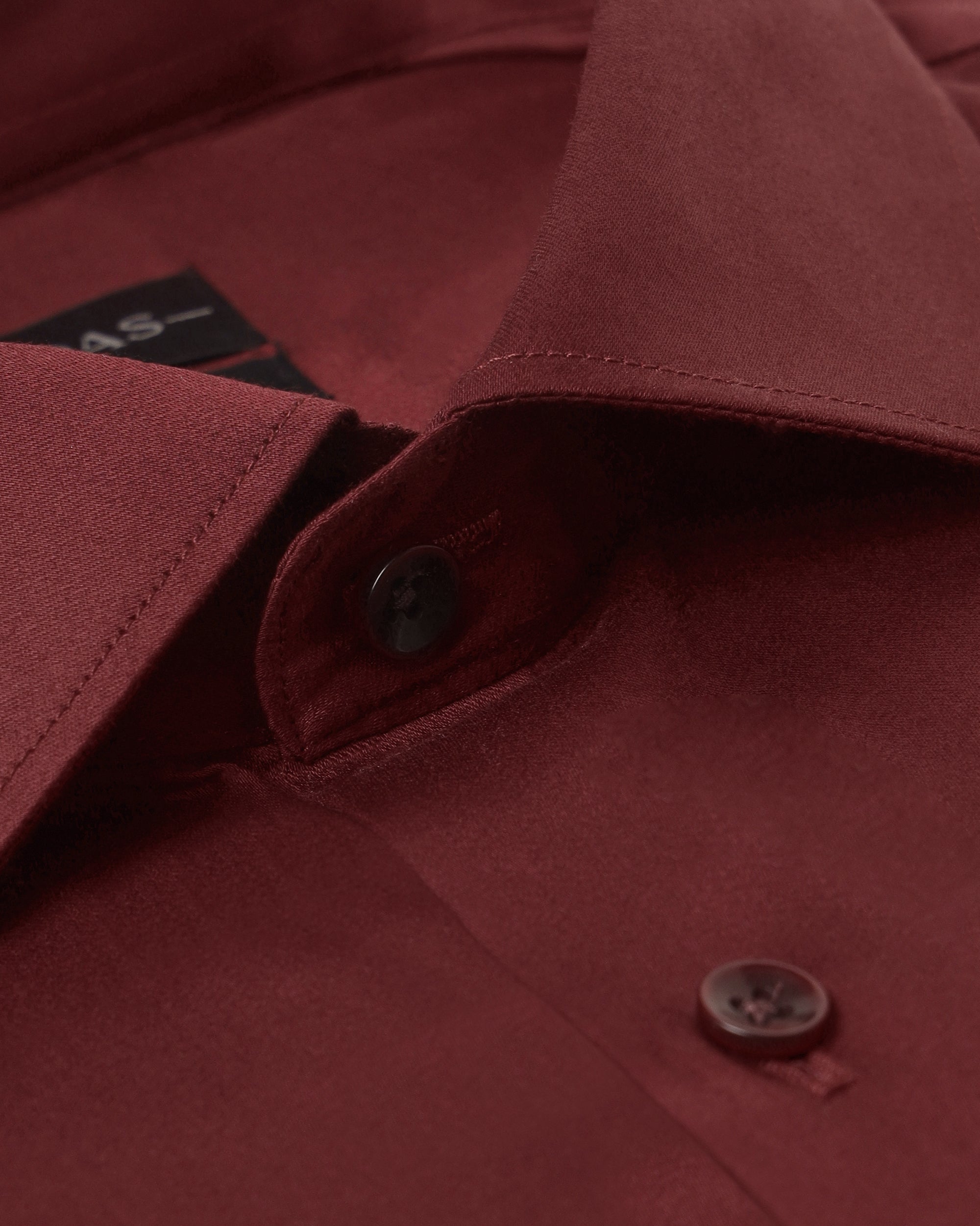 DEEP CRIMSON GIZA SATIN SHIRT