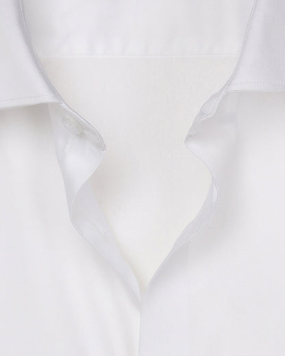PEARL WHITE SATIN SHIRT