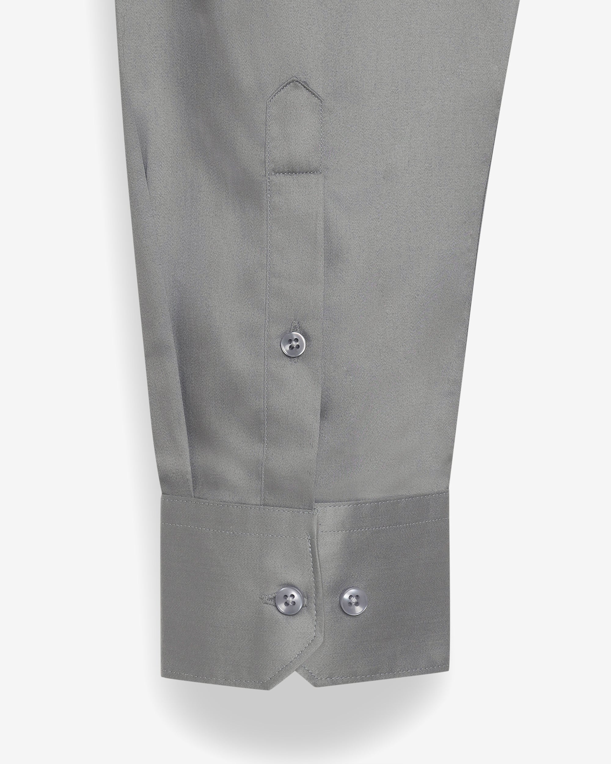 ASH GREY GIZA SATIN SHIRT