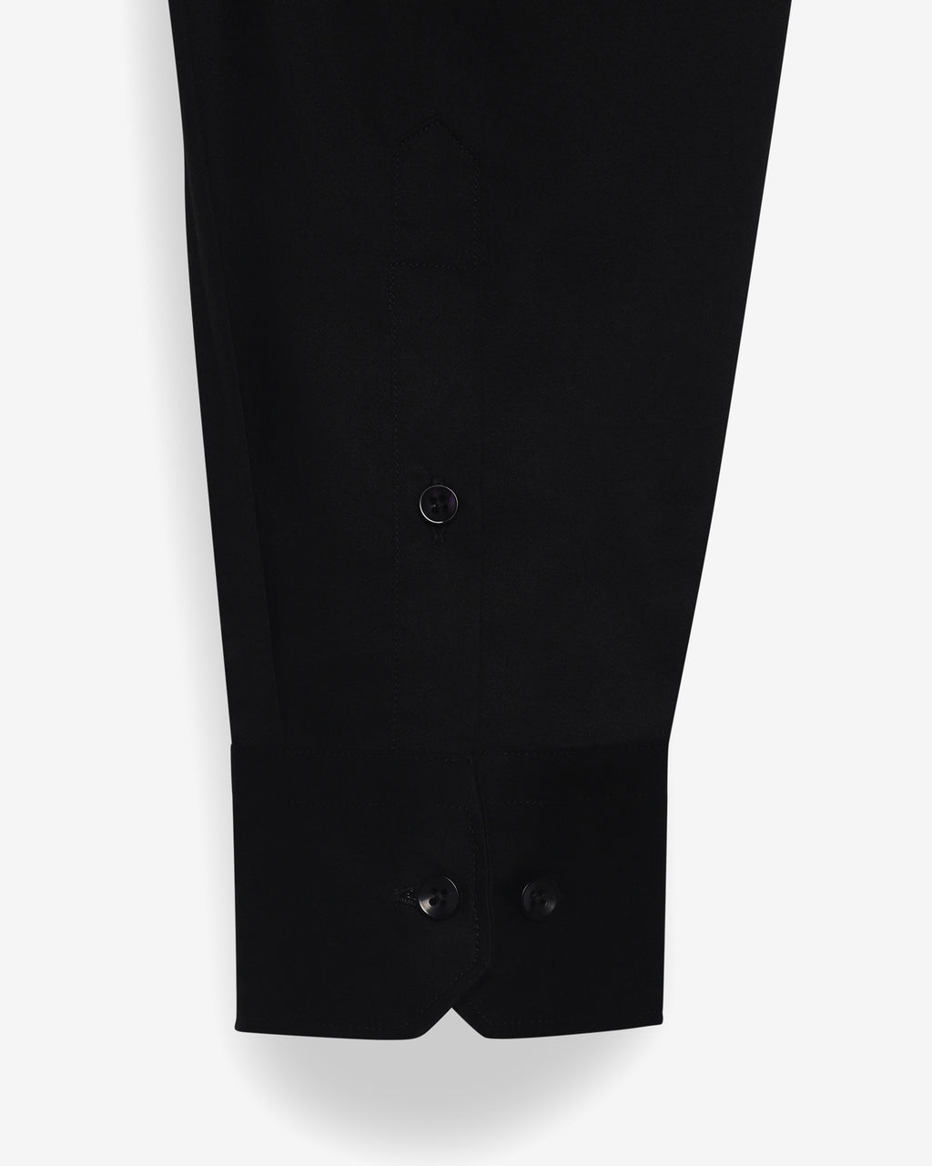 THE MIDNIGHT BLACK GIZA SATIN SHIRT