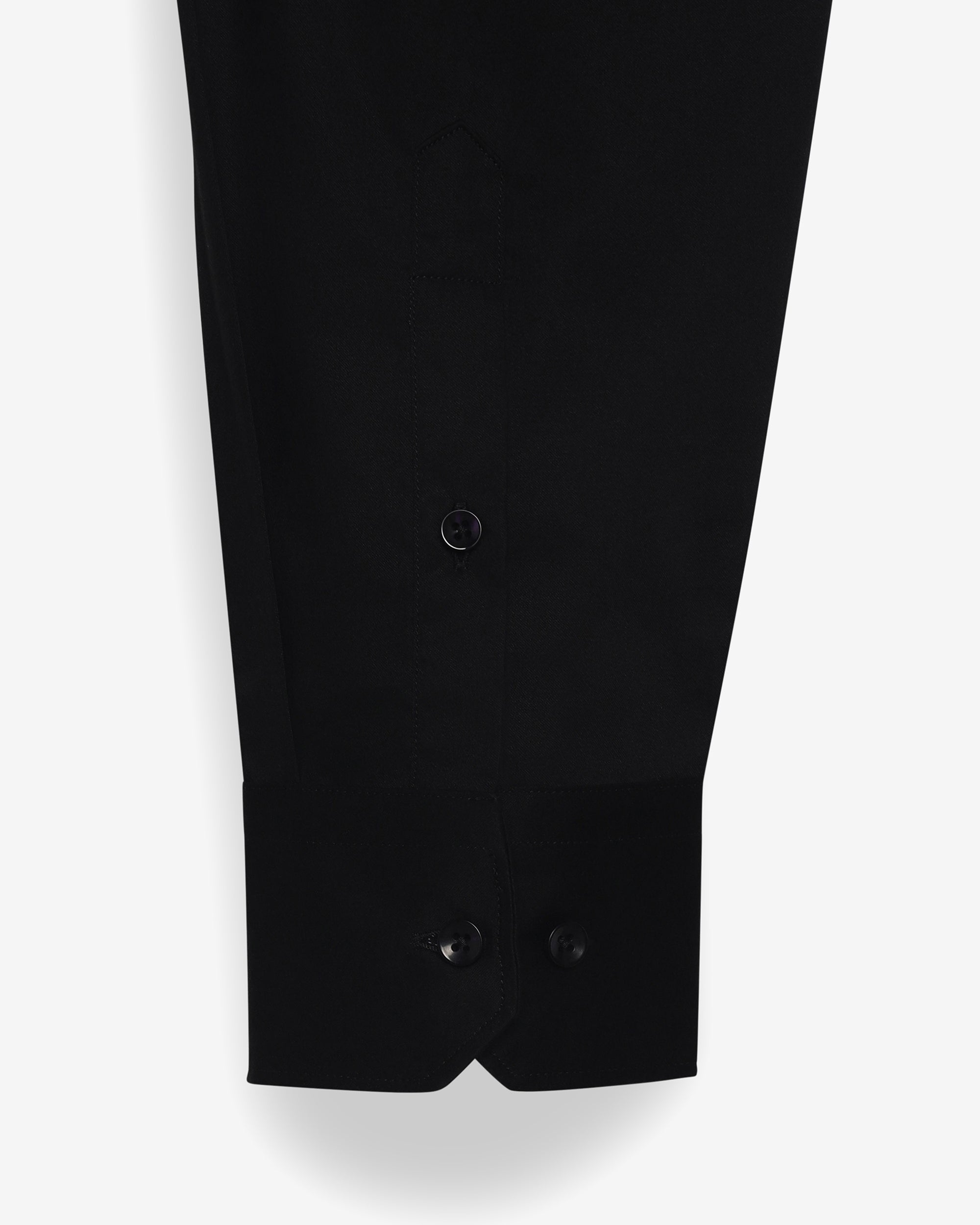 THE MIDNIGHT BLACK GIZA SATIN SHIRT